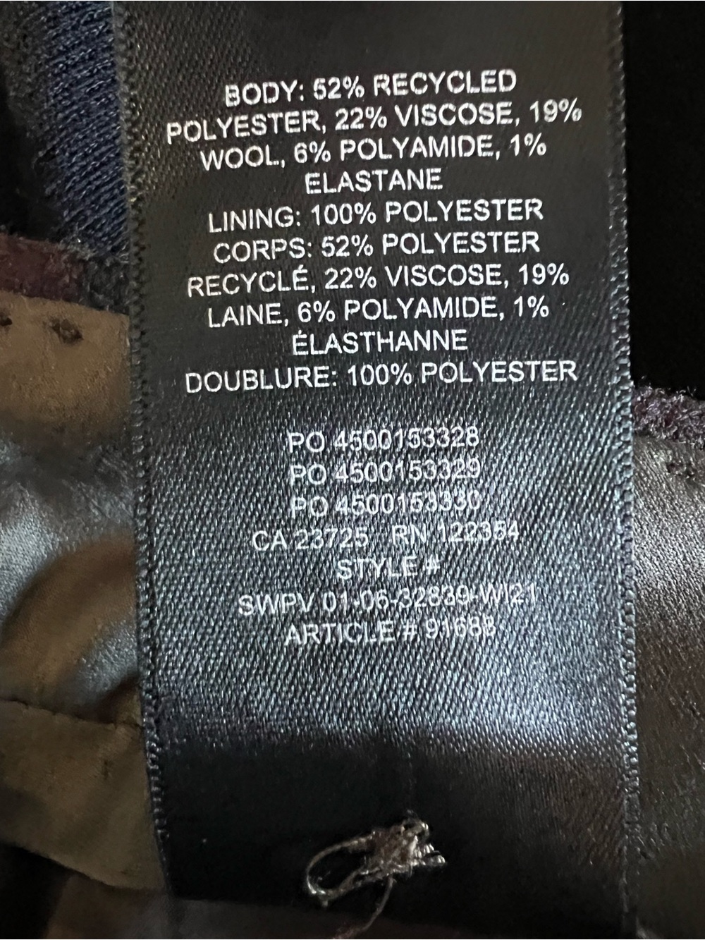 Babaton Nightscape pleated wool blend plaid pants size 2 excellent condition - Picture 11 of 12